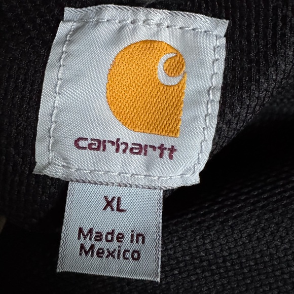 Carhartt Rain Defender Loose Fit Midweight Thermal-lined Full-Zip Hoodie Navy - Picture 7 of 7